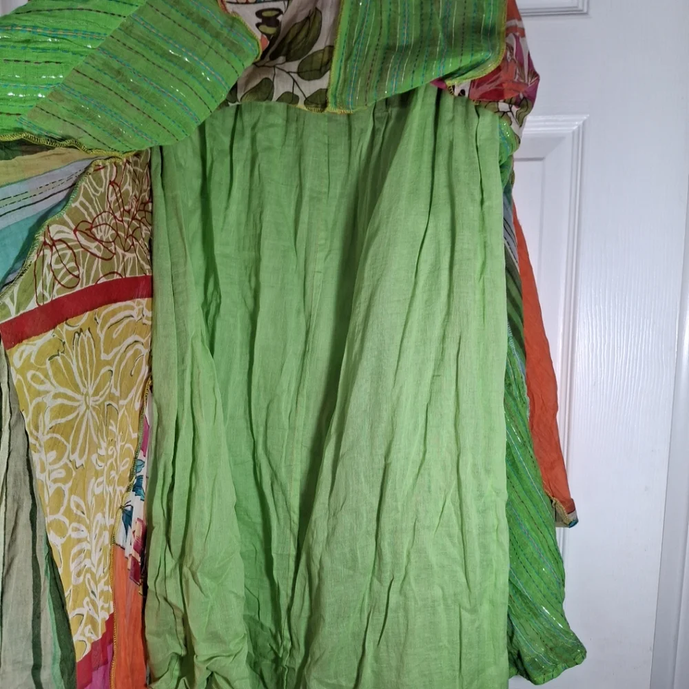 Anü By Naturals ANU Bright Floral Maxi Panels Skirt Fully Lined EUC Fairy Sz S - Picture 7 of 8
